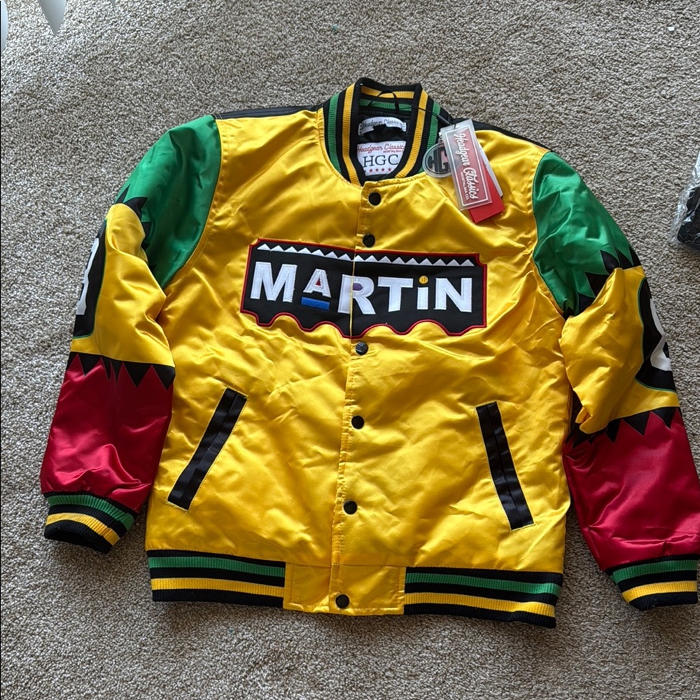 HGC Apparel Nostalgia Puffer Jacket - Yellow, Green, Red